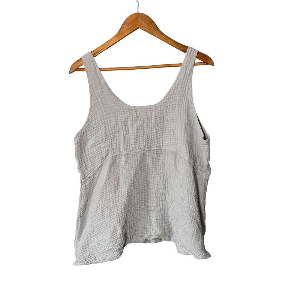 Cozy Earth Boardwalk Breeze Gauze Tank
Top Grey Large